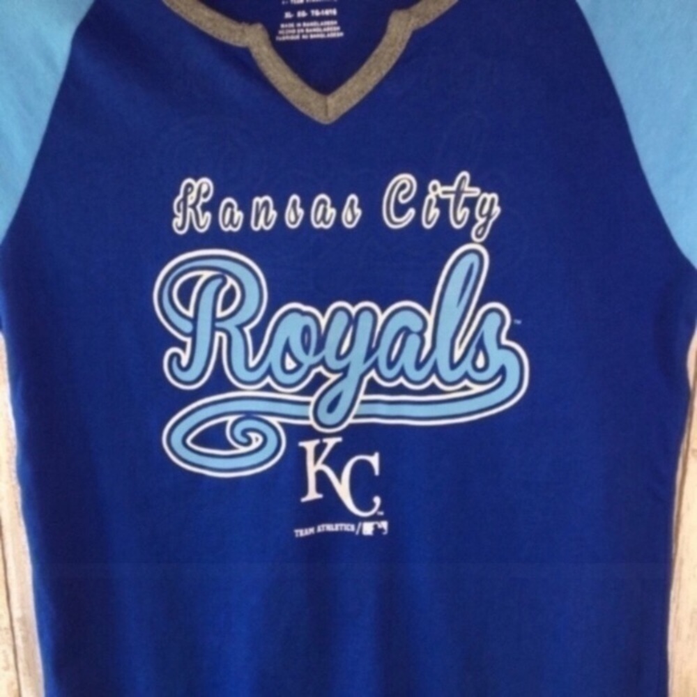 MLB Kids Kansas City Royals Two Tone Tee - Picture 2 of 4